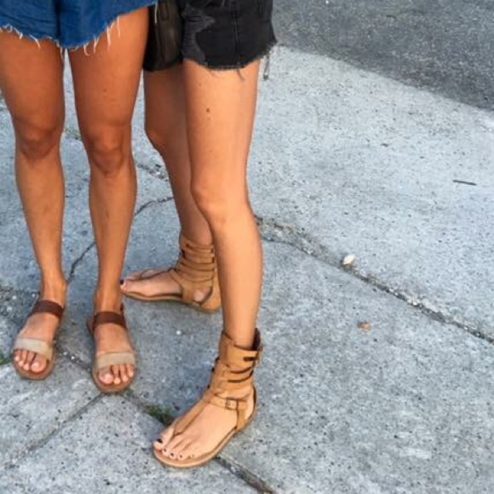 Brown gladiator sandals size 7.5